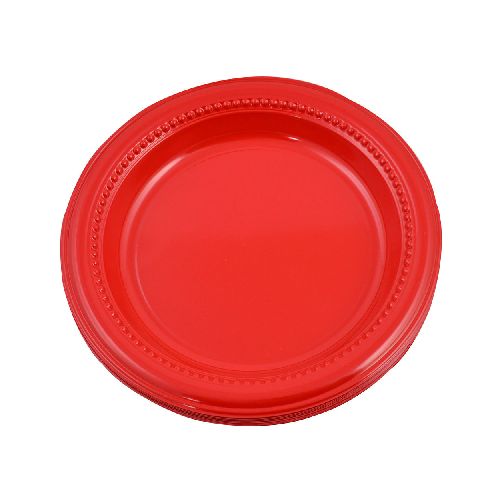 Plato Darnel rojo vivo 15.5 cm 12 un. - Géant