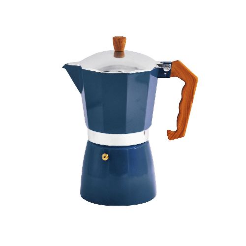 Cafetera italiana aluminio 300ml 6 tazas azul - Géant