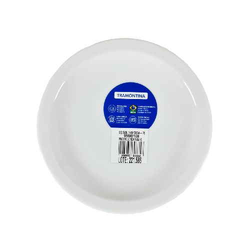 Plato 16 cm Porcelana Blanco Paola - Géant