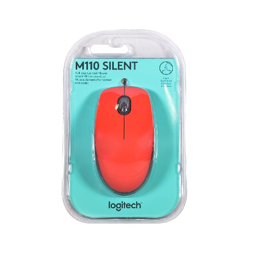 Mouse óptico LOGITECH Mod. M110 rojo - Géant