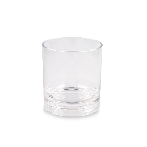 Vaso liso de whisky acrílico transparente 380 ml - Géant