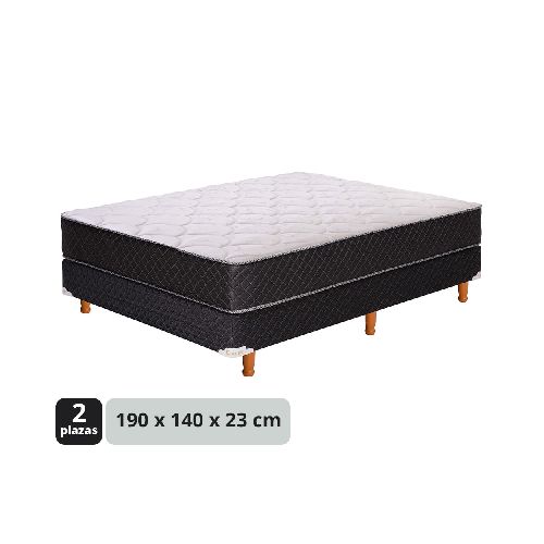 Somier espuma CANNON 2 plazas Princess 190x140x23 cm - Géant