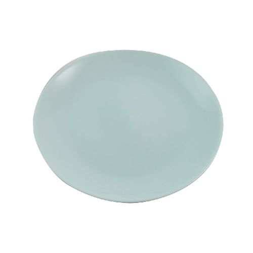 Plato postre 19 cm vidrio templado turquesa - Géant