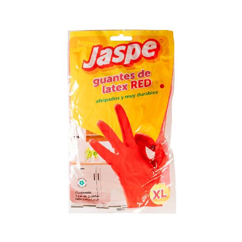 Guante látex JASPE rojo extra grande - Géant