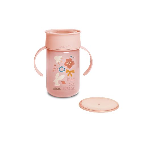 Vaso SUAVINEX 360° 340ml +12m rosa - Géant