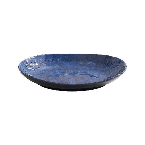 Plato oval melamina azul 28,2 x 21 x 4,8 cm - Géant