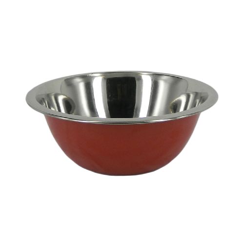 Bowl 25 cm acero inoxidable rojo - Géant