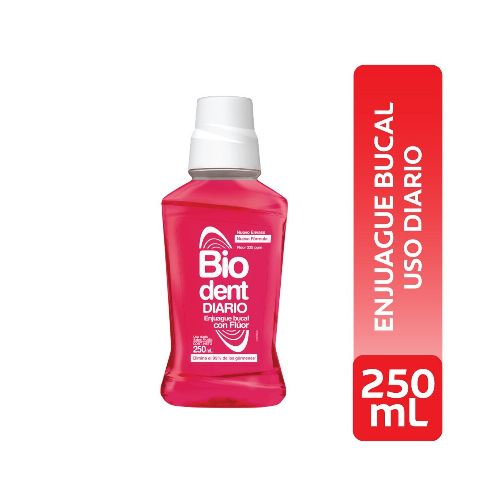 Enjuague Bucal Biodent Diario Frutilla 250 Ml.