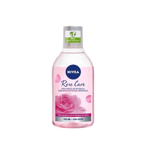 Agua Micelar Nivea Rose Care Bifásica 400 Ml.