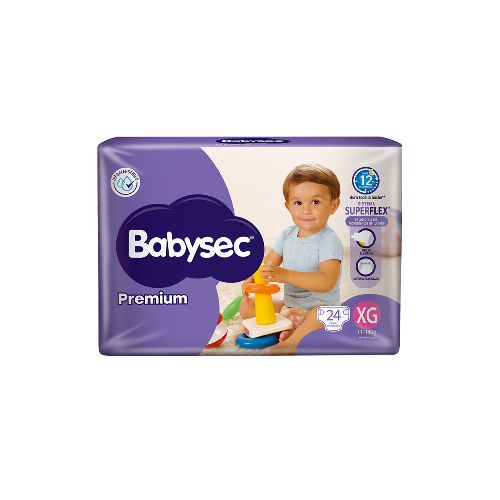 Pañales Babysec Premium Talle Xg 24 Uds.