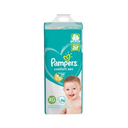 Pañales Pampers Confort Sec Talle Xg 116 Uds.