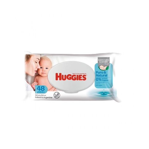 Toallitas Húmedas Huggies Puro & Natural 48 Uds.