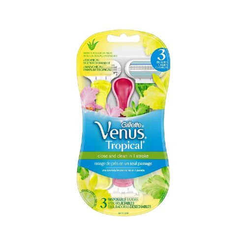 Afeitadora Venus Tropical 3 Uds.