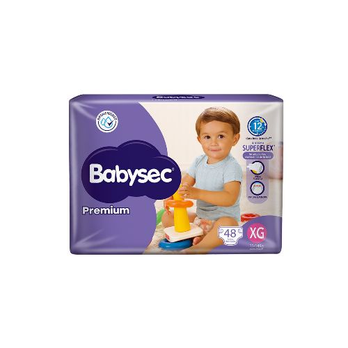 Pañales Babysec Premium Talle Xg 48 Uds.