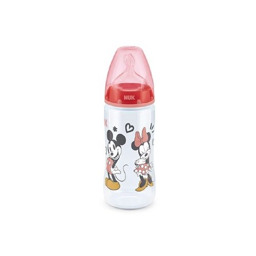 Mamadera First Choice Silicona Minnie Mouse Rojo 300 Ml.