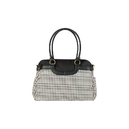 Bolso Maternal Satchel Black Cream