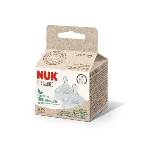 Tetina Nuk For Nature Silicona Flujo S. 2 Uds.