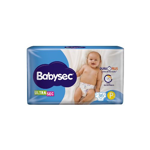 Pañales Babysec Ultra Talle P 36 Uds.