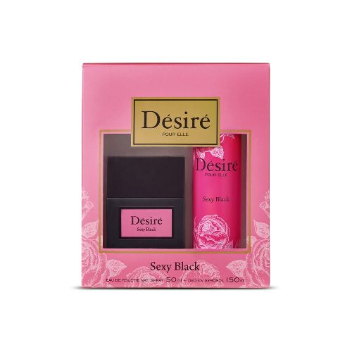 Perfume Desire Sexy Black Edt 50 Ml . + Desodorante 150 Ml.