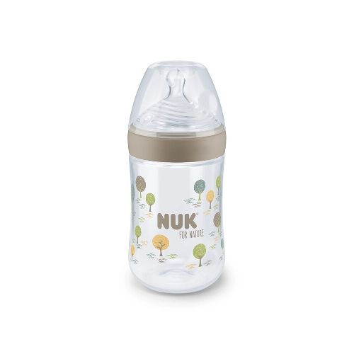 Mamadera 260ml Nuk For Nature C/tetina Orif. M Gold Mate