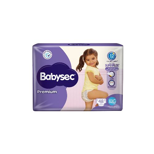 Pañales Babysec Premium Talle Xxg 48 Uds.