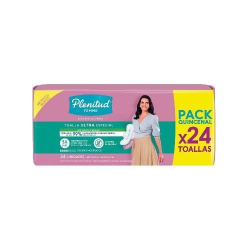 Toalla Plenitud Femme Ultra Especial 24 Uds.