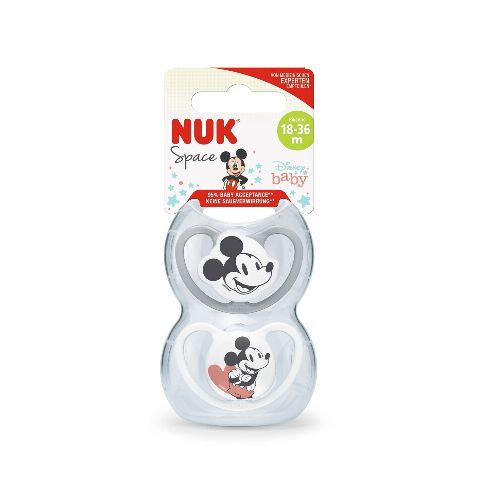 Chupete Nuk Silicona Space Disney T3 Mickey 2 Uds.