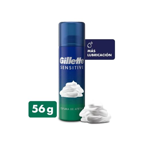 Espuma De Afeitar Gillette Foam Sensitive 56 Grs.