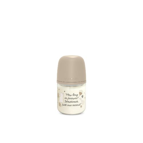 Mamadera Suavinex Vidrio 120ml Fisio 0-3m F/s Beige