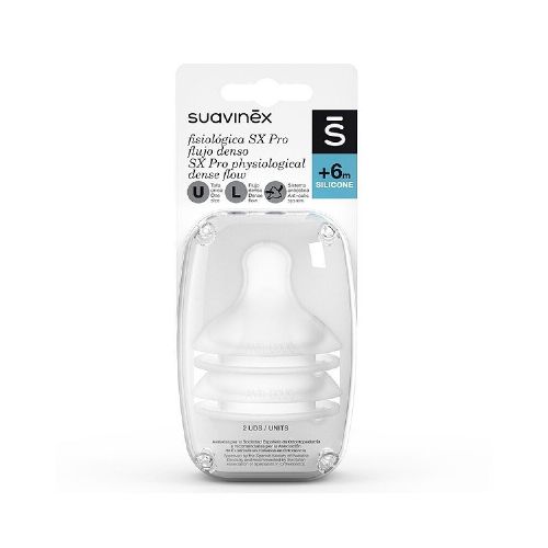 Tetina Suavinex Sx Pro Silic. Fisiolog. Flujo L 6m+ 2 Uds.