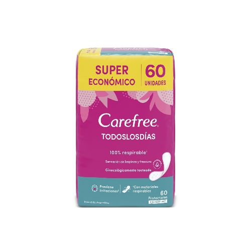 Protectores Diarios Carefree Todos Los Días 60 Uds.