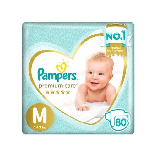 Pañales Pampers Premium Care Talle M 80 Uds.