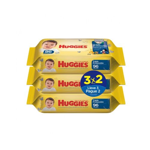 Toallitas Húmedas Huggies Limpieza Cotidiana 3x2 288 Uds.