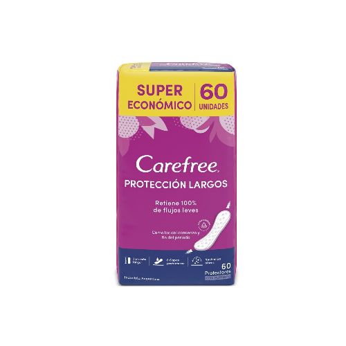 Protectores Diarios Carefree Protección Largos 60 Uds.