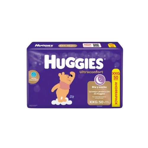 Pañales Huggies Ultraconfort Talle Xxg 50 Uds.