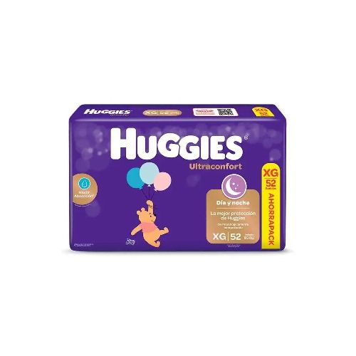 Pañales Huggies Ultraconfort Talle Xg 52 Uds.