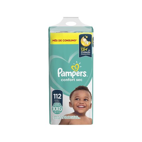 Pañales Pampers Confort Sec Talle Xxg 112 Uds.