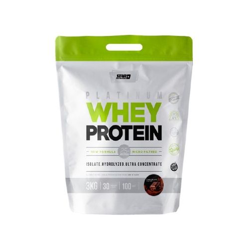 Platinum Whey Protein Star Nutrition Sabor Chocolate 3 Kgs.