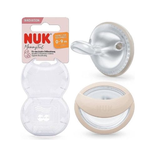 Chupete Nuk Mommyfeel Silicona Talle 1 Neutro 2 Uds.