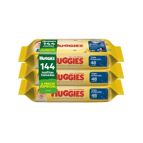 Toallitas Húmedas Huggies Triple Proteccion 144 Uds.