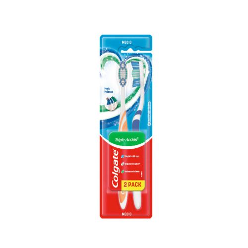 Cepillo De Dientes Colgate Triple Acción 2 X1