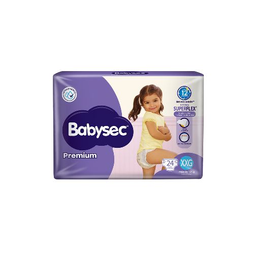 Pañales Babysec Premium Talle Xxg 24 Uds.