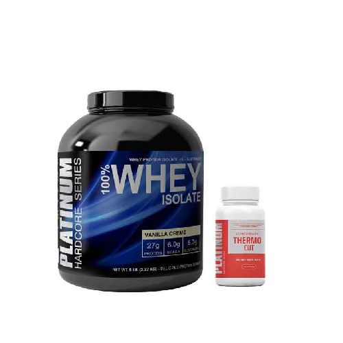 Platinum 100% Whey Protein Isolate 5lb (2.27kg) + Thermocut