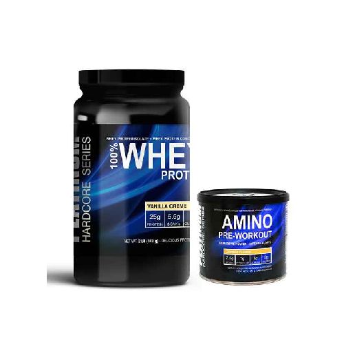 Platinum 100% Whey Protein 2lb + Amino Pre Workout