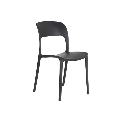 Silla De Comedor Respaldo Negro Antideslizante 79x40x40cm®