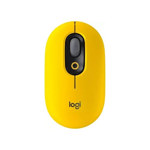 Mouse Logitech Inalámbrico Pop 910 Color Blast Yellow