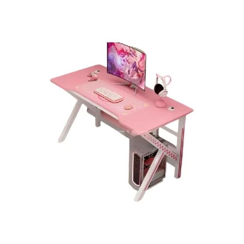 Escritorio Metal Y Mdf Gamer 73x60x60cm Capacidad 10kg Rosa®