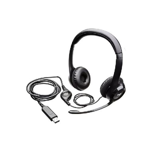 Auriculares Logitech H390 Con Micrófono Usb Color Negro