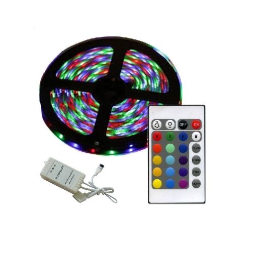 Cinta Luces Led Tira Rgb 5050 5m Con Control