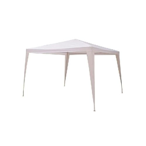 Gazebo Blanco 3mt X 3mt Exterior Resistente Acero Poliéster